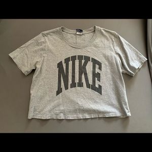 Gray Nike Crop Top